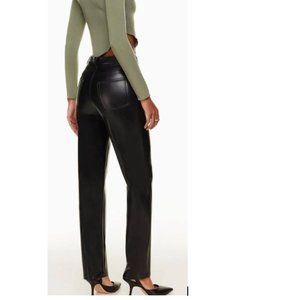 The Melina Pant: high-waisted vegan leather pants
